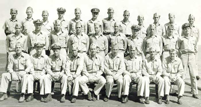 Fighter Squadron 31 - Photo taken October 1944 Just before departing the USS Cabot (CVL-28) at the end of their 1st tour of duty